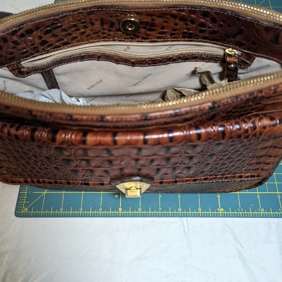 Brahmin 3-compartment Shoulder Bag Brown - Picture 6 of 8